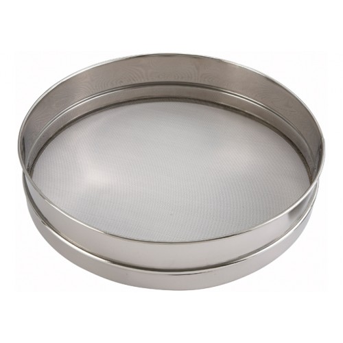 Winco SIV-14 Stainless Steel Sieve, Round, #20 Mesh, 14(d) x 3(h) inch