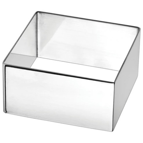 Winco SPM-275S  Stainless Steel Square Pastry Mold, 2-3/4(w) x 2-3/4(d) x 2-3/4(h) inch, 1 each