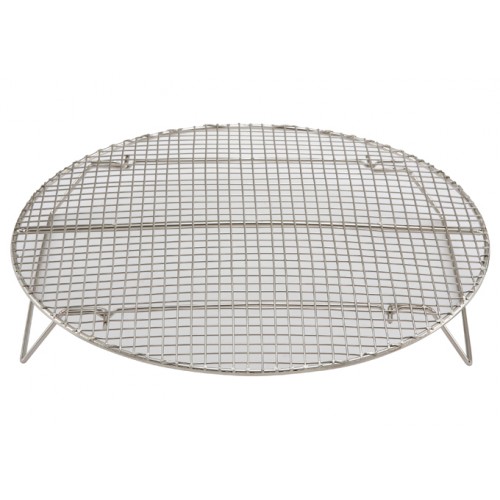 Winco STR-15 Nickel Plated Round Steam Rack, 14.75(d) x 2.75(h) inch