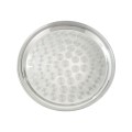 Winco STRS-16 Round Serving Tray, Swirl Pattern, Stainless Steel, 16(d) x 1(h) inch
