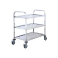 Winco SUC-40 Utility Trolley, (3)Tier(s), Stainless Steel, Casters