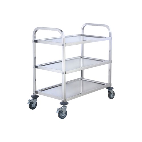 Winco SUC-40 Utility Trolley, (3)Tier(s), Stainless Steel, Casters
