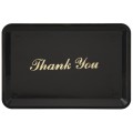 Winco TT-46 Imprinted with Gold Thank You Plastic Tip Trays, 12 each