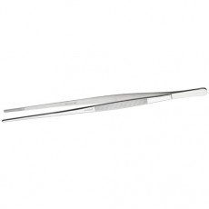 Winco TTG-10S 10 inch Straight Stainless Steel Plating Tongs