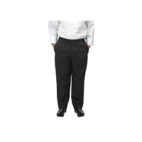 Winco UNF-2KL Chef Pants, Black, Large