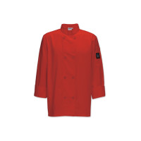WINCO UNF-6RL Chef Jacket, Men, Red, Tapered Fit, Large