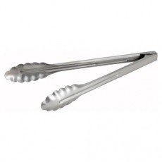 Winco UT-16HT Extra Heavyweight Coiled Spring Utility Tong, Stainless Steel, 16(w) x 3.38(d) x 1.75(h) inch