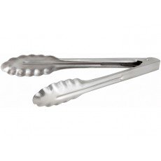Winco UT-9HT Extra Heavyweight Coiled Spring Utility Tong, Stainless Steel, 9(w) x 3.38(d) x 1.75(h) inch