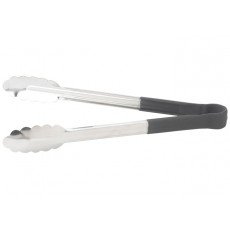 Winco UTPH-12K Heavy-Duty Utility Tong, Black Polypropylene Handle, Stainless Steel, 12(w) x 1.44(d) x 1.25(h) inch