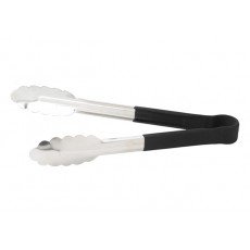 Winco UTPH-9K Heavy-Duty Utility Tong, Black Polypropylene Handle, 9 inch, Stainless Steel, 9(w) x 1.44(d) x 1.25(h) inch