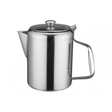 Winco W632 Short Spout Beverage Server, 32oz, Stainless Steel