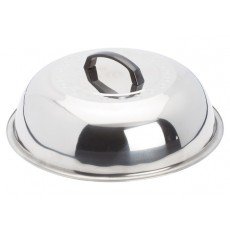 Winco WKCS-14 13-3/4 inch Diameter Stainless Steel Wok Cover with Handle, Mirror Finished