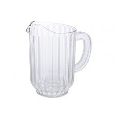 Winco WPC-60 Water Pitcher, Single Spout, 60oz, Clear Polycarbonate, NSF Listed
