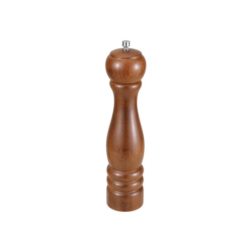 Winco WPM-10 Peppermill, Russet Brown Wood, 2.25(w) x 2.25(d) x 10(h) inch