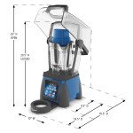 Waring MXE2000 Ellipse Blending System, Programable, 32oz Cylindrical Copolyester Container, 3.5hp, 120v/60/1, 12.5Amps, 1500w, NSF Listed