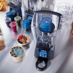 Waring MXE2000 Ellipse Blending System, Programable, 32oz Cylindrical Copolyester Container, 3.5hp, 120v/60/1, 12.5Amps, 1500w, NSF Listed