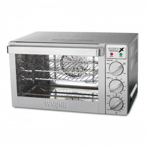 Waring WCO250X Commercial Convection Oven, Quarter-Size, (2)Rack(s), 1700w, 14amps, 120v/60/1-ph, NSF Listed