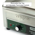 Waring WGR140X Commercial 17 inch Electric Countertop Griddle, 120V, 1800W, 15A, NSF