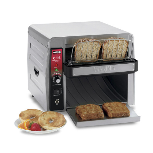 Waring CTS1000 Commercial Heavy-Duty Conveyor Toaster, 450 Slices/hr, 15Amps, 1800w, 120v/60/1-ph, NSF Listed
