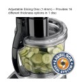 Waring WFP16SCD 4 Quart Combination Continuous-Feed & Batch Bowl Food Processor, 2 Peak HP, 120V/60Hz, 720W
