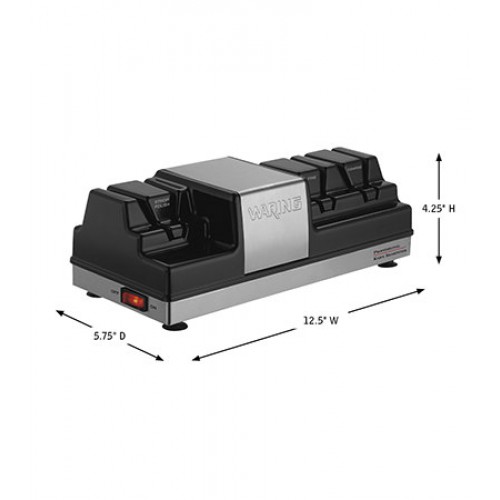 Waring WKS800 Commercial Electric Knife Sharpener, 3-Station, 120v/60/1, 32w, NSF Listed