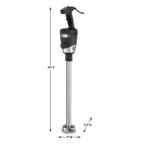 Waring WSB70 Heavy Duty Big Stik® Immersion Blender, 21(L) inch Shalf, 1hp, 750w Variable Speed Motor, 200qt Capacity, 120v/60/1, NSF Listed