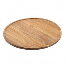 Tablecraft 11829 Lazy Susan, Acadia Wood, Light Brown, Round, 15(w) x 15(d) x 1/625(h) inch