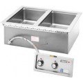Wells MOD200 Electric Hot Food Warmers, Drop-In, (2)12 x 20 Opening(s), Top Mount, Wet/Dry Operation, 900-1200w/Well, 208-240v/60/1-ph, NSF Listed