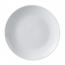 Yanco AC-12-C Abco Plates, Round, Coupe, Rolled Edge, Super White, Porcelain 12(w) x 12(d) x 1(h) – 12 each
