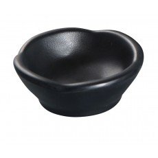 Yanco BP-0003 Black Pearl Sauce Dish, 2.5oz, Melamine, Matting Surface, Round, 72 each