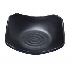 Yanco BP-0104 Black Pearl Sauce Dish, 5oz, Square, Melamine, Matting Surface, 72 each