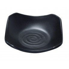 Yanco BP-0105 Black Pearl Sauce Dish, 6oz, Square, Melamine, Matting Surface, 48 each