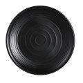 Yanco BP-0109 Black Pearl Plate, Round, Melamine, Matting Surface, 9(w) x 9(d) x 1(h) inch, 24 each