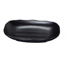 Yanco BP-2207 Black Pearl Plates, Rectangular Deep, Melamine, Matting Surface, 48 each