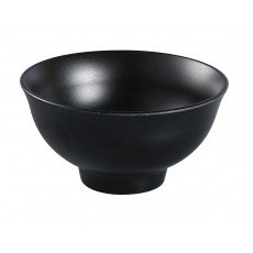 Yanco BP-3004 Black Pearl Rice Bowls, 7oz, Round, Melamine, Matting Surface, 4.5(w) x 4.5(d) x 2.25(h) inch, 48 each