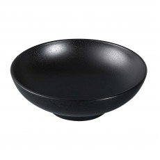 Yanco BP-3009 Black Pearl Noodle Bowls, 48oz Capacity, Round, Melamine, Matt Black, 9(w) x 9(d) x 3-1/4(h), 24 each