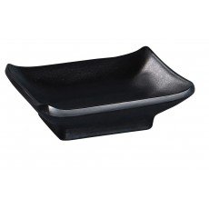 Yanco BP-4046 Black Pearl Sauce Dishes, 2-1/2oz, Rectangular, Melamine, Matt Black, 7(w) x 2-1/2(d) x 1-1/4(h), 72 each