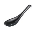 Yanco BP-8206 Black Pearl Soup Spoon, Melamine, Matt Black, 5-1/2(w) x 1-1/2(d) x 1/5(h) inch, 72 each