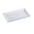 Yanco ML-214 Main Land Plate, Rectangular, Super White, Porcelain, Glazed, 14(w) x 8(d) x 1-1/2(h) inch, 12 each