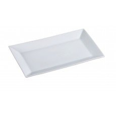 Yanco ML-214 Main Land Plate, Rectangular, Super White, Porcelain, Glazed, 14(w) x 8(d) x 1-1/2(h) inch, 12 each