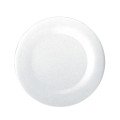 Yanco MS-010WT Milestone Round Plate, Wide Rim, White, Melamine, 24 each