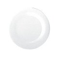 Yanco MS-110WT Milestone Round Plate, Narrow Rim, White, Melamine, 24 each
