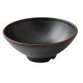 Yanco NA-609BK Natural Art Ramen Bowls, Melamine, Black, 55oz, 9(w) x 9(d) x 3-1/2(h) inch, 24 each