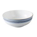 Yanco OC-609 Ocean Menudo Bowl, 60oz, Porcelain, Round, White/Blue, Glazed, 9.5(w) x 9.5(d) x 3-3/4(h) inch – 12 each