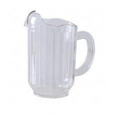 Yanco PC-060C Pitcher, 60oz, (3)Spout(s), SAN Clear Plastic, 5(w) x 5(d) x 8-1/4(h) inch, 12 each