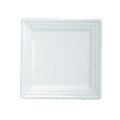 Yanco PL-112 Pride Land Plate, Square, Porcelain, Bone White, Glazed, 12(w) x 12(d) x 1-1/4(h) inch, 12 each