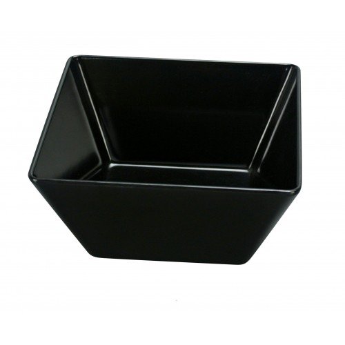 Yanco RM-404BK Rome Bowls, 10oz Capacity, Square, Melamine, Black, 72 each