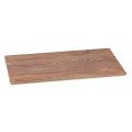 Yanco WD-210 Wooden Serving Tray, Rectangular, Melamine with Wood Look, Brown, 24 each