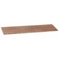 Yanco WD-222 Wooden Serving Tray, Rectangular, Melamine with Wood Look, Brown, 6 each