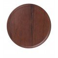 Yanco WL-1108 Woodland Plate, Round, Wood Grain, Rolled Edge, Melamine, 36 each